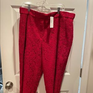 NWT J. Crew crop lace pants